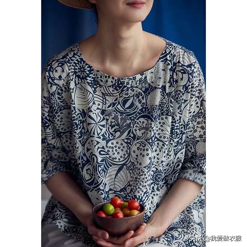 麻料女款上衣的裁剪方法,麻料宽松上衣裁剪视频教程大全