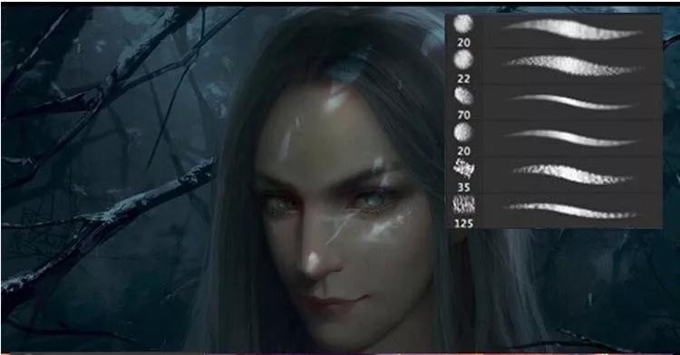 插画肌理笔刷怎么用,插画笔刷怎么设置paints