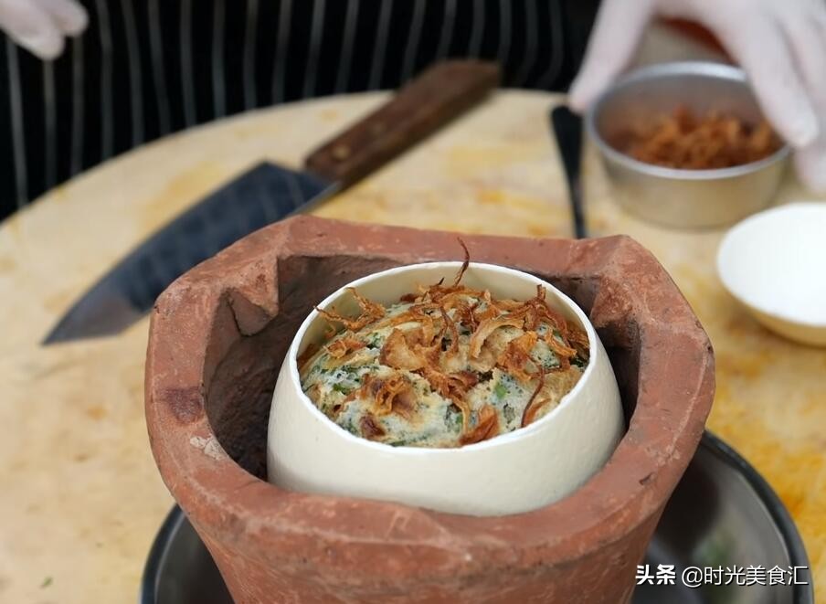 大厨做鸵鸟蛋正确食用方法,鸵鸟蛋烧菜