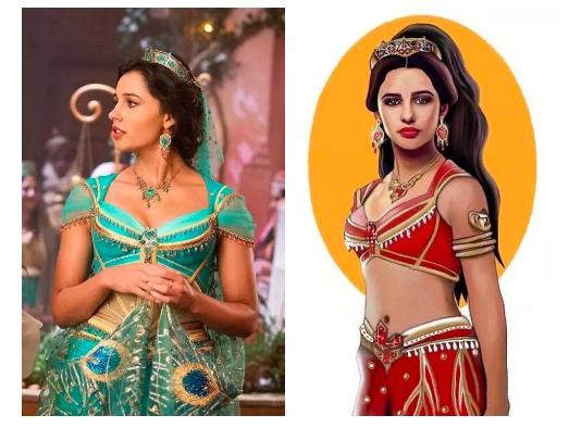 迪士尼公主和阿拉丁,迪士尼阿拉丁里面的公主