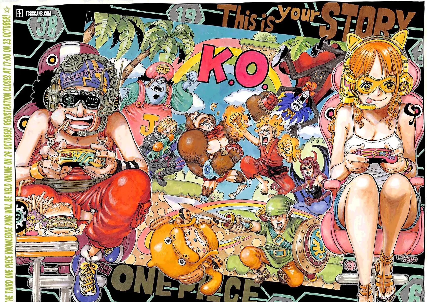 海贼王1028话漫画,海贼王路飞山治终于上大号了