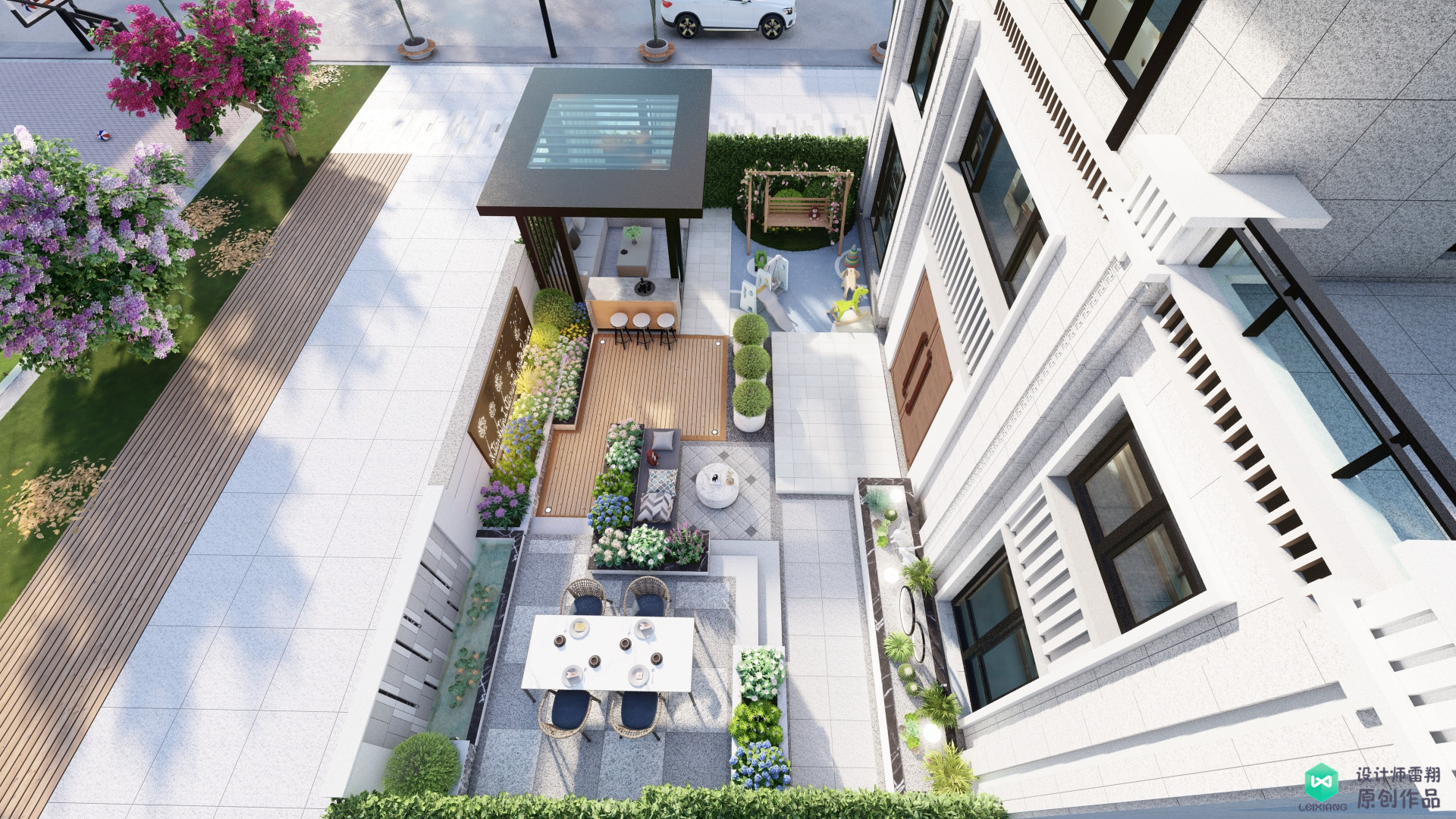 长方形小院子怎么布置,7平方小院子怎么布置小花园