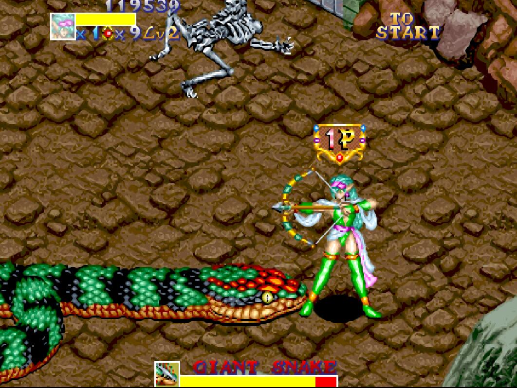 街机游戏两个角色过关,街机游戏忍者拿着刀可以蓄力闯关