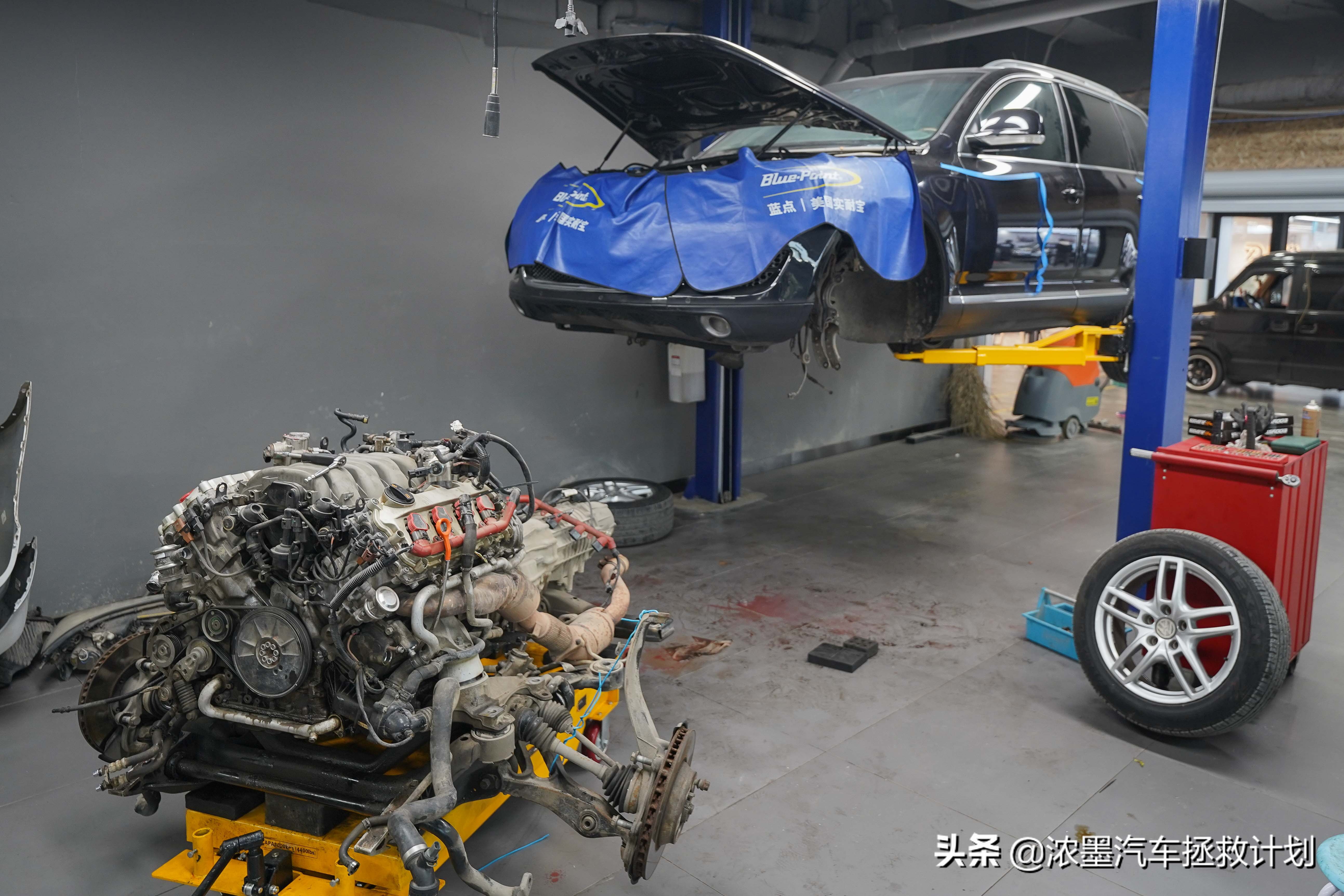 09款途锐全车修复翻新,完美修复一台即将报废的途锐