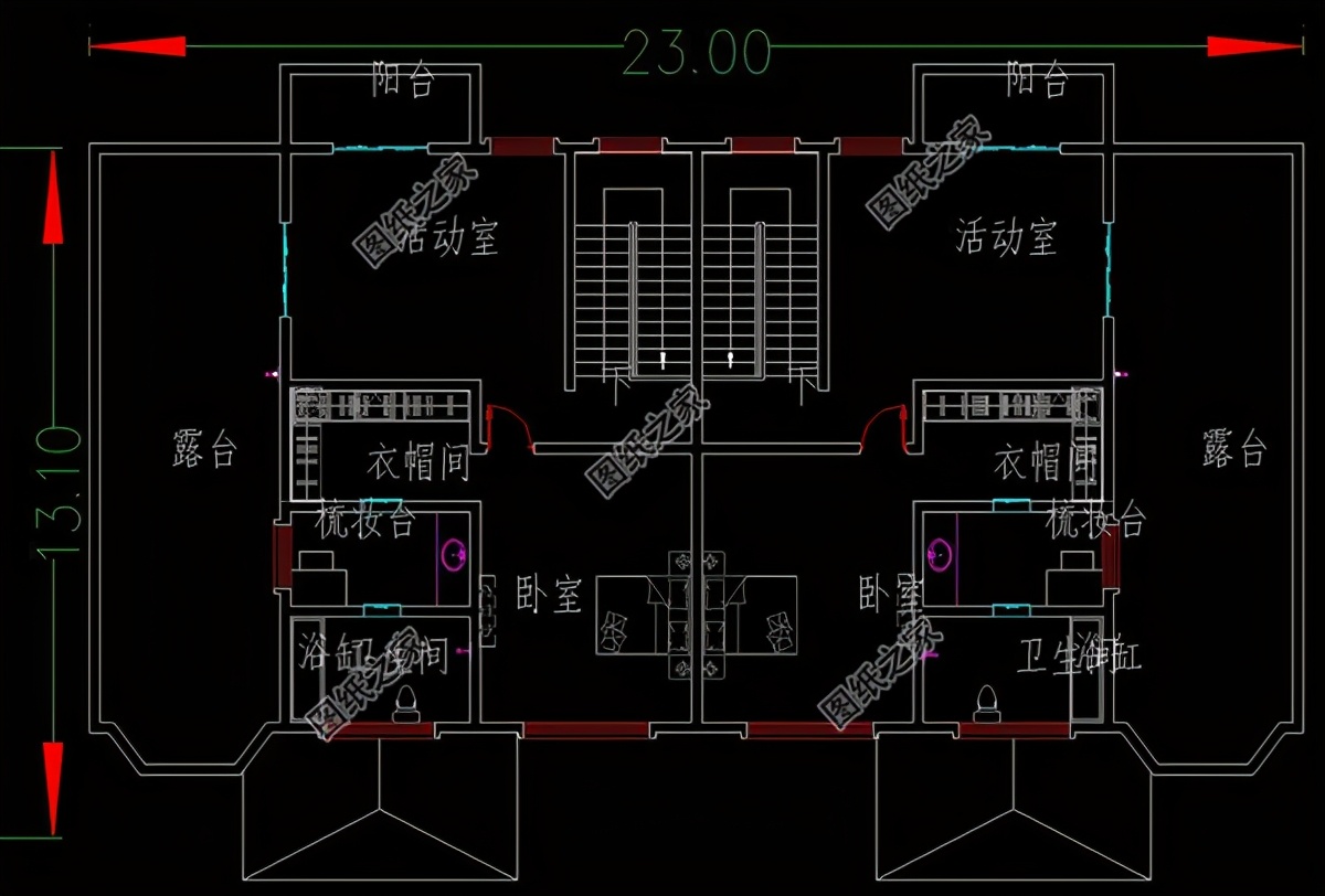 农村自建别墅推荐180平双拼,农村自建房六开间兄弟双拼