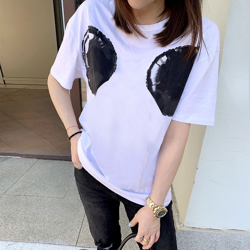 法式气质风内搭t恤,欧洲风穿搭t恤