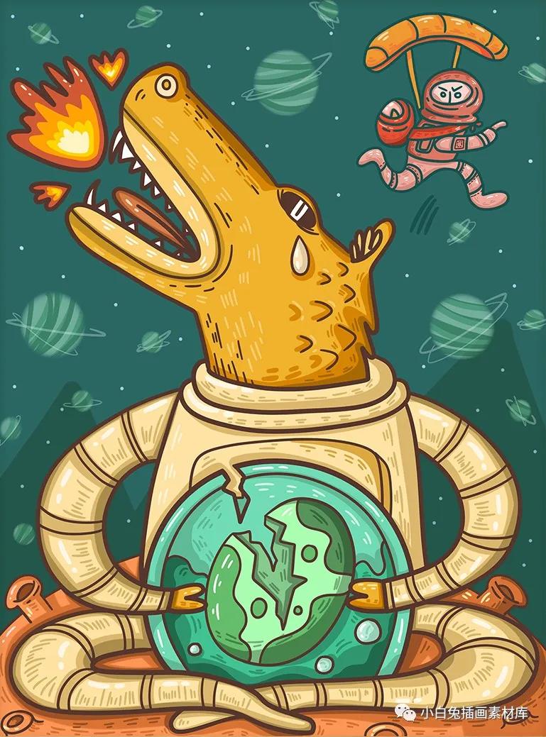 卡通美食插画,卡通美食海报