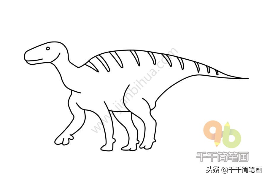 简笔画飞天恐龙带翅膀的恐龙,恐龙简笔画幼儿教学