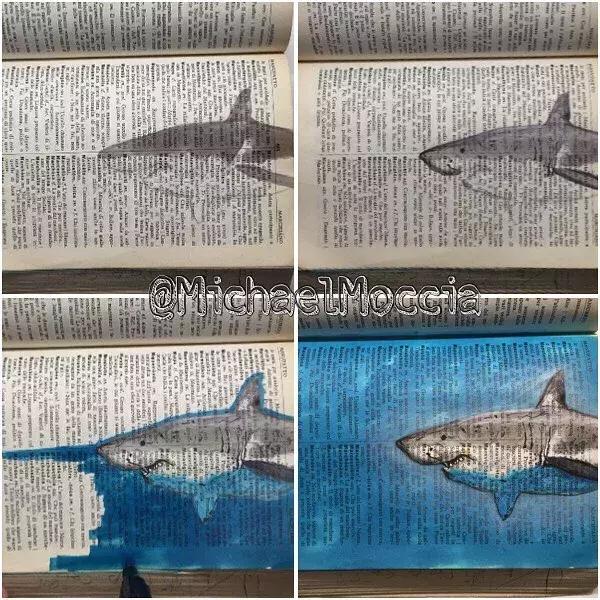 学渣购物小票画画,97年画画天才