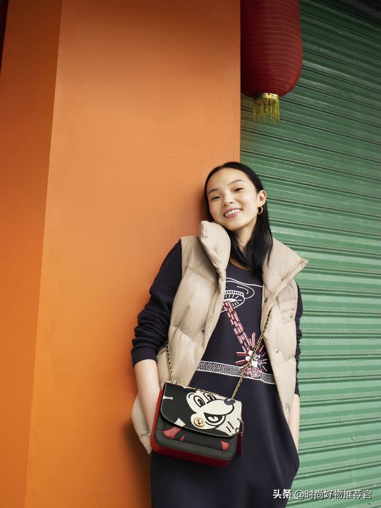 coach日记刺绣联名款,coachdisney联名包粉色