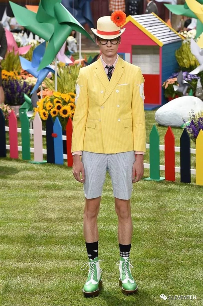 thombrowne2018男装,ThomBrowne2018春夏男装闭场造型