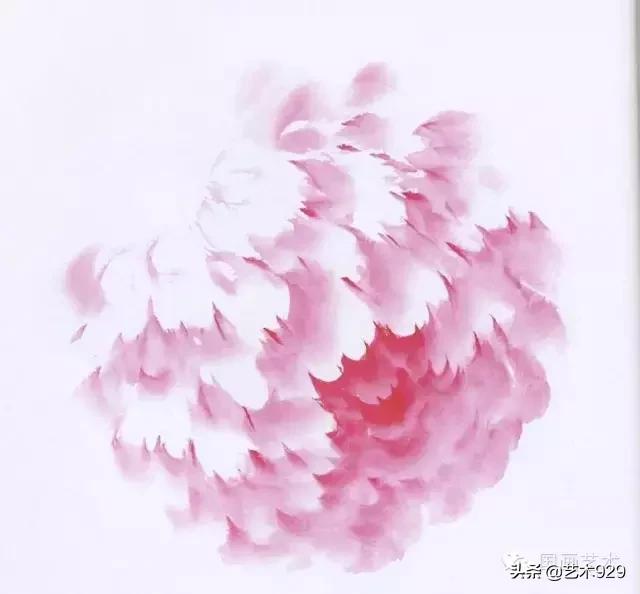 写意牡丹花篮画集锦,画写意牡丹叶子诀窍