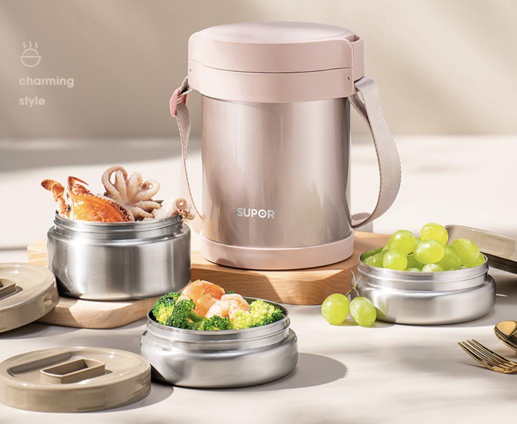 最近流行的外卖餐盒,正宗不锈钢保温餐盒