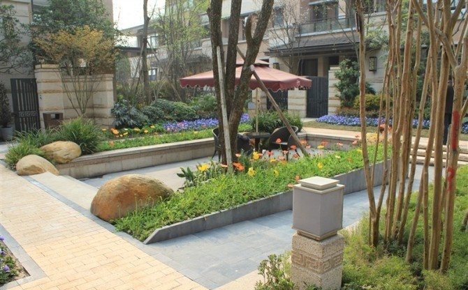 100个平方别墅花园布局图,13个空间的豪宅别墅