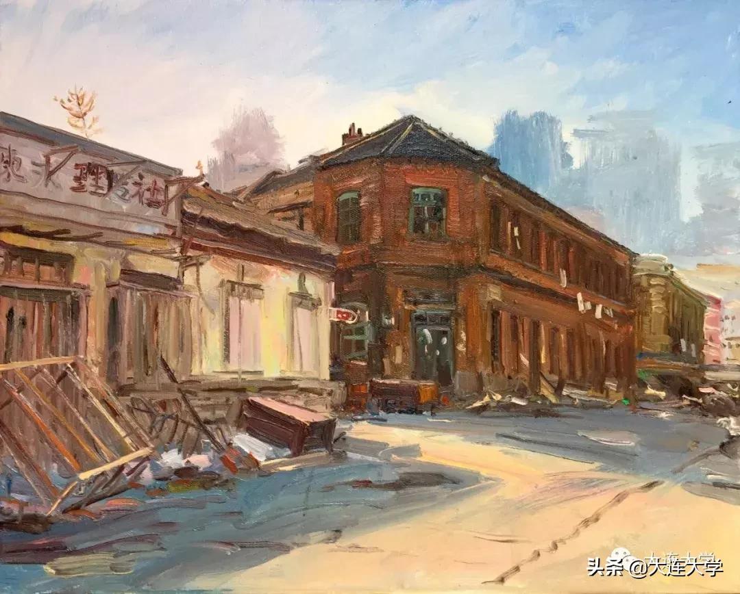 简单又好看的大连画,美丽大连我的家绘画