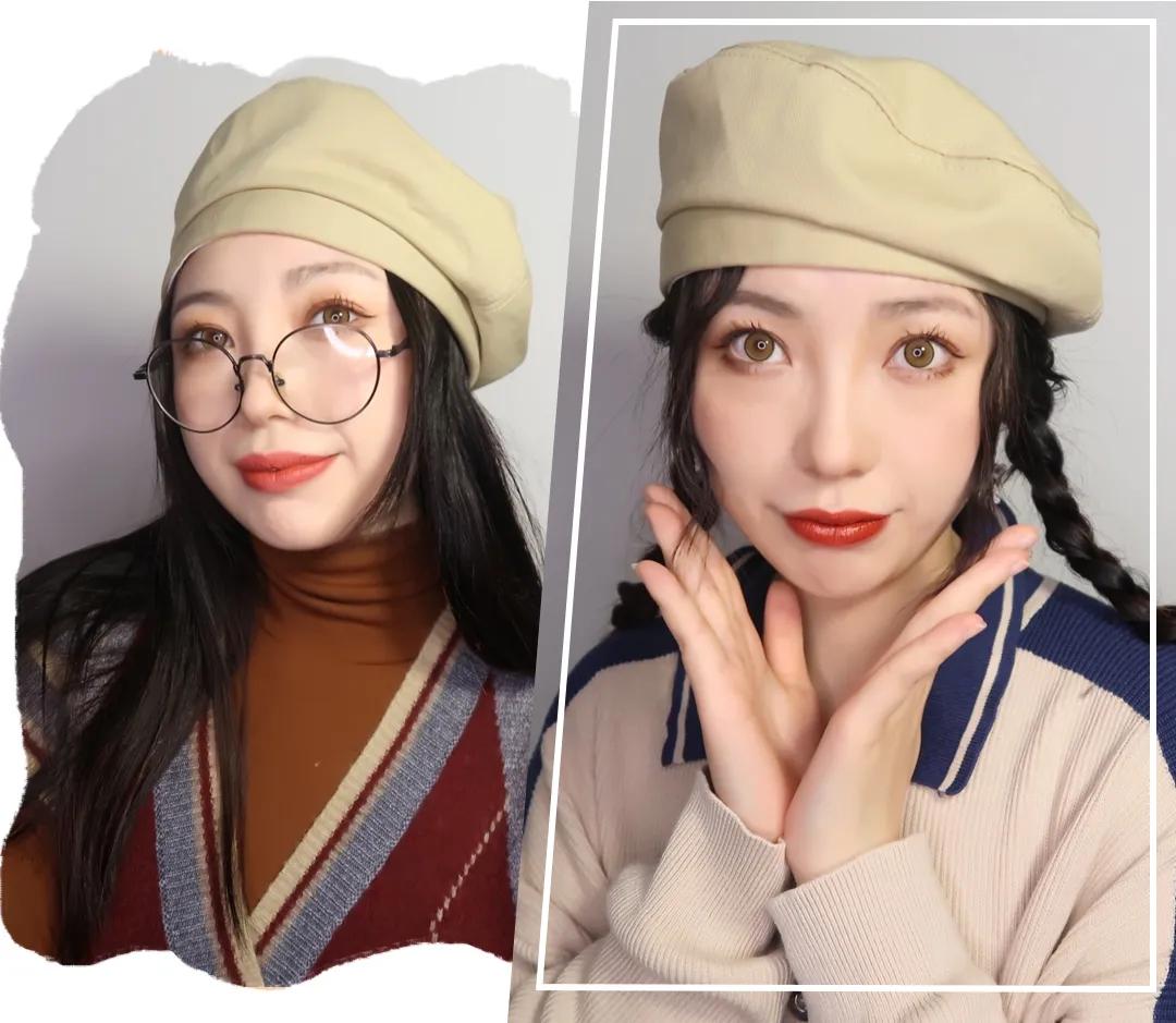 冬天帽子女款2022款网红款加厚,头大的女生冬天适合什么帽子