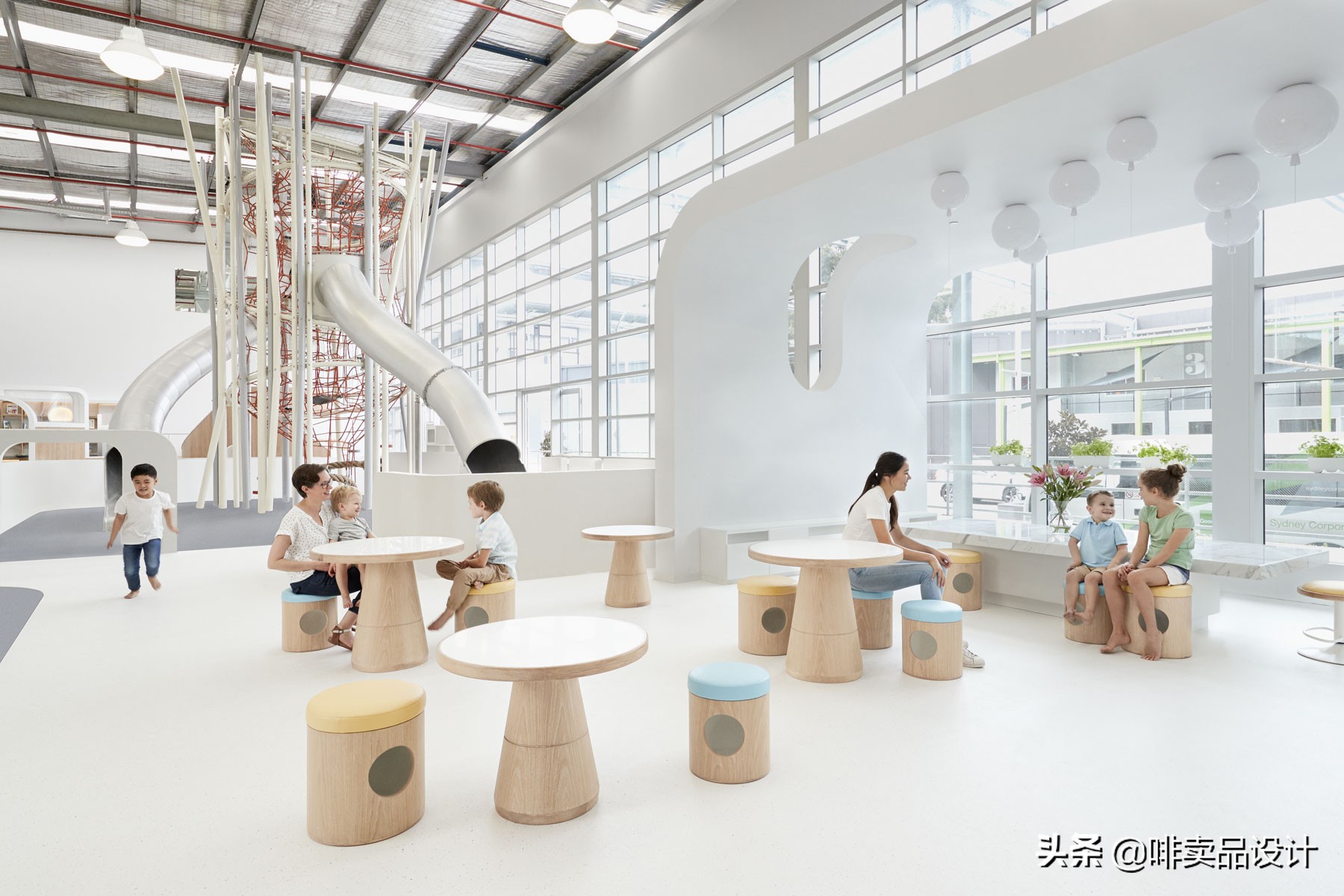 餐饮空间⇛悉尼最时尚NUBOCHATSWOOD儿童游乐场有食有玩