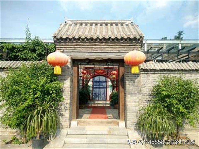 蓟县中式徽派风格民宿,蓟州郭家沟名仕雅居农家院