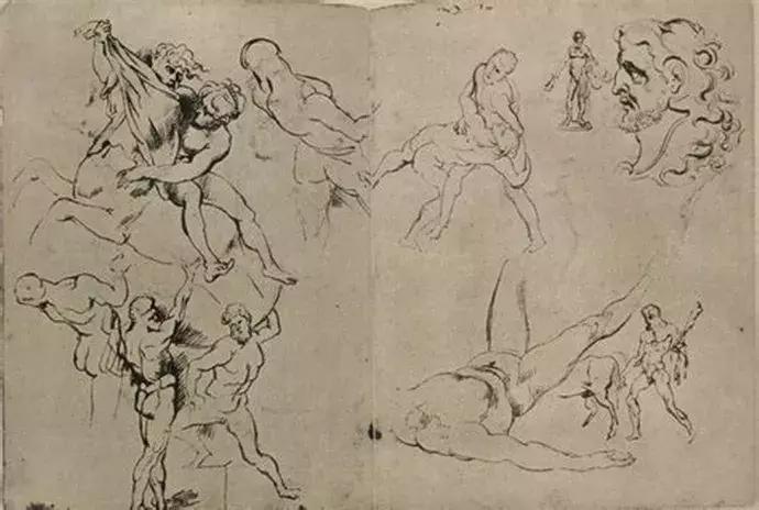 巨匠鲁本斯的素描作品图片,鲁本斯顶级素描