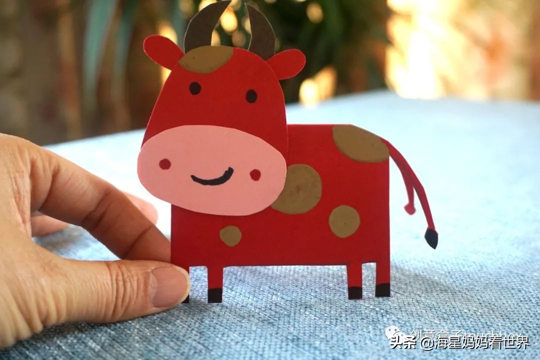 春节到，超可爱的牛卡片、牛灯笼、纸筒牛开心玩起来