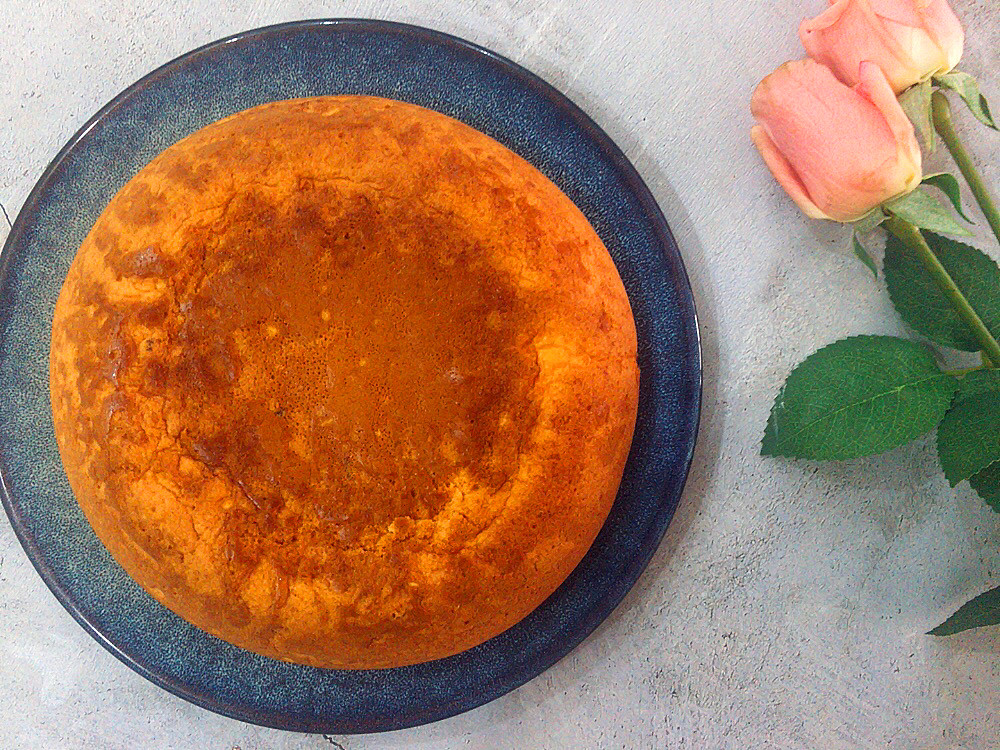 5分钟速成蛋糕用电饭锅做的,自己在家做简易蛋糕空气炸锅