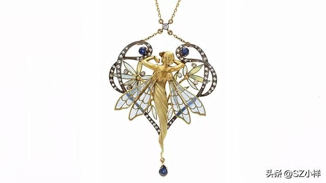 珐琅珠宝首饰设计,复古珐琅珠宝