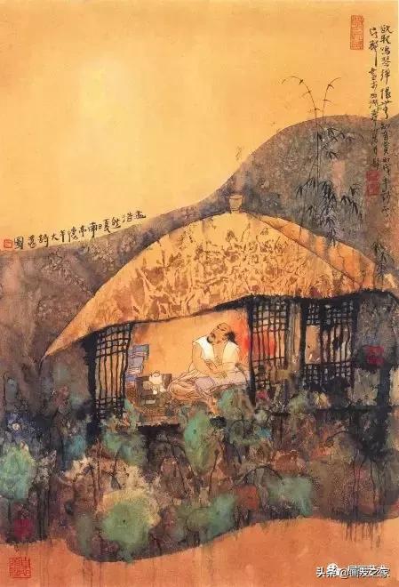 经典古诗词国画好看,当唐诗遇上国画