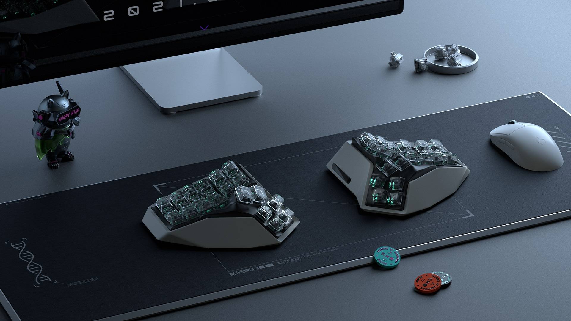 x-bows人体工学机械键盘试用体验,x-bowslite人体工程学键盘