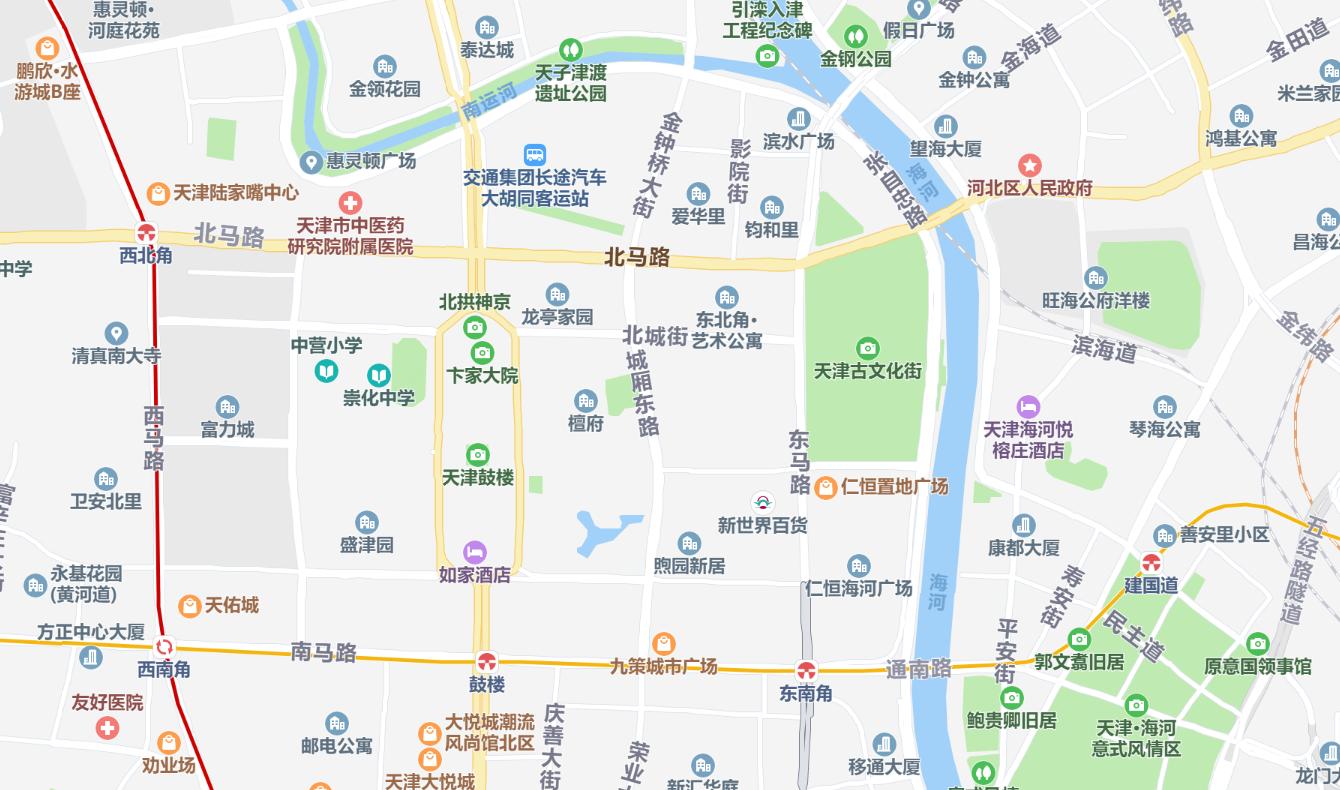 天津市里的夜景,天津壮观的夜景