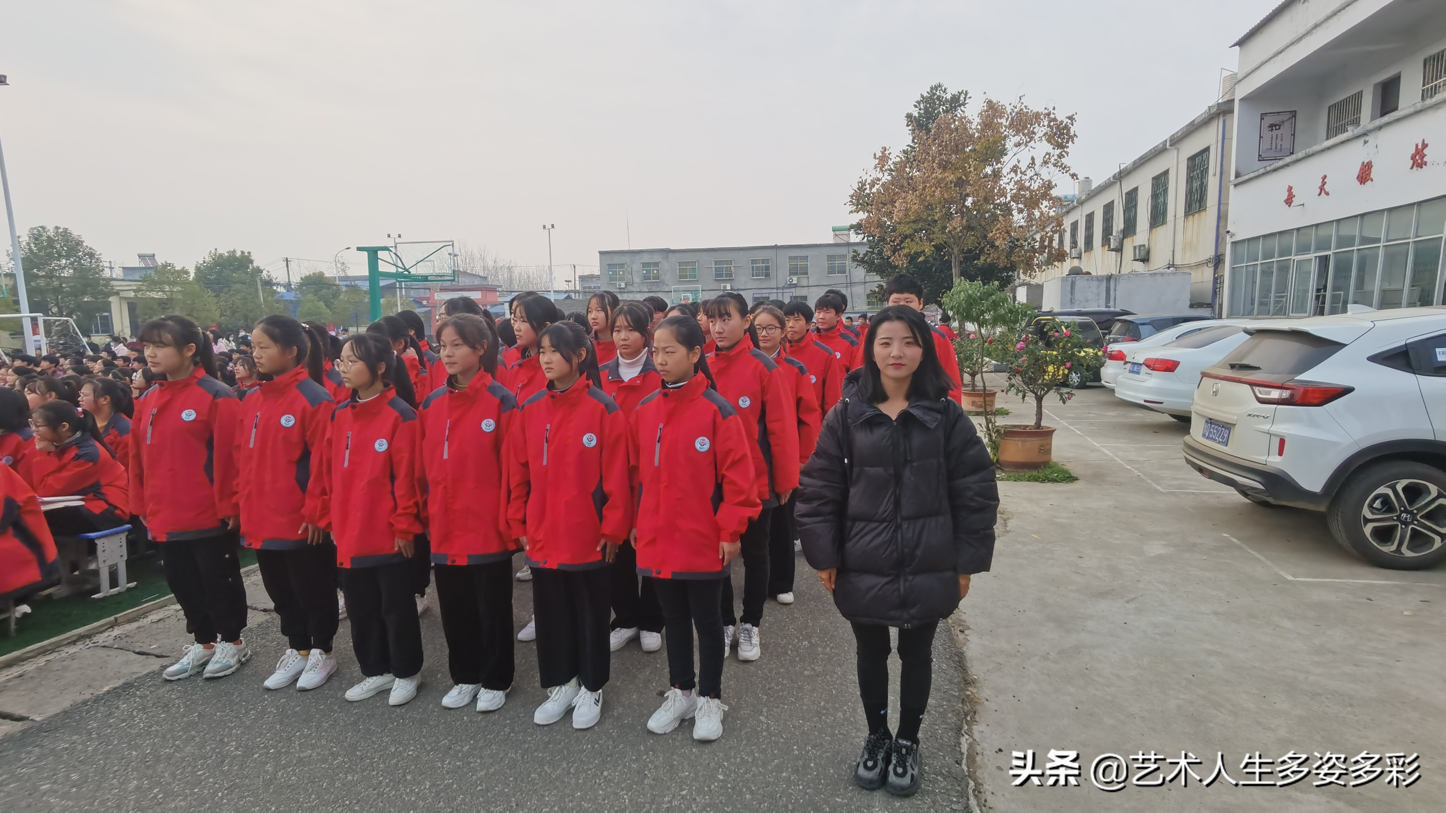 公园路学校队形队列比赛,祥城中学队列队形比赛