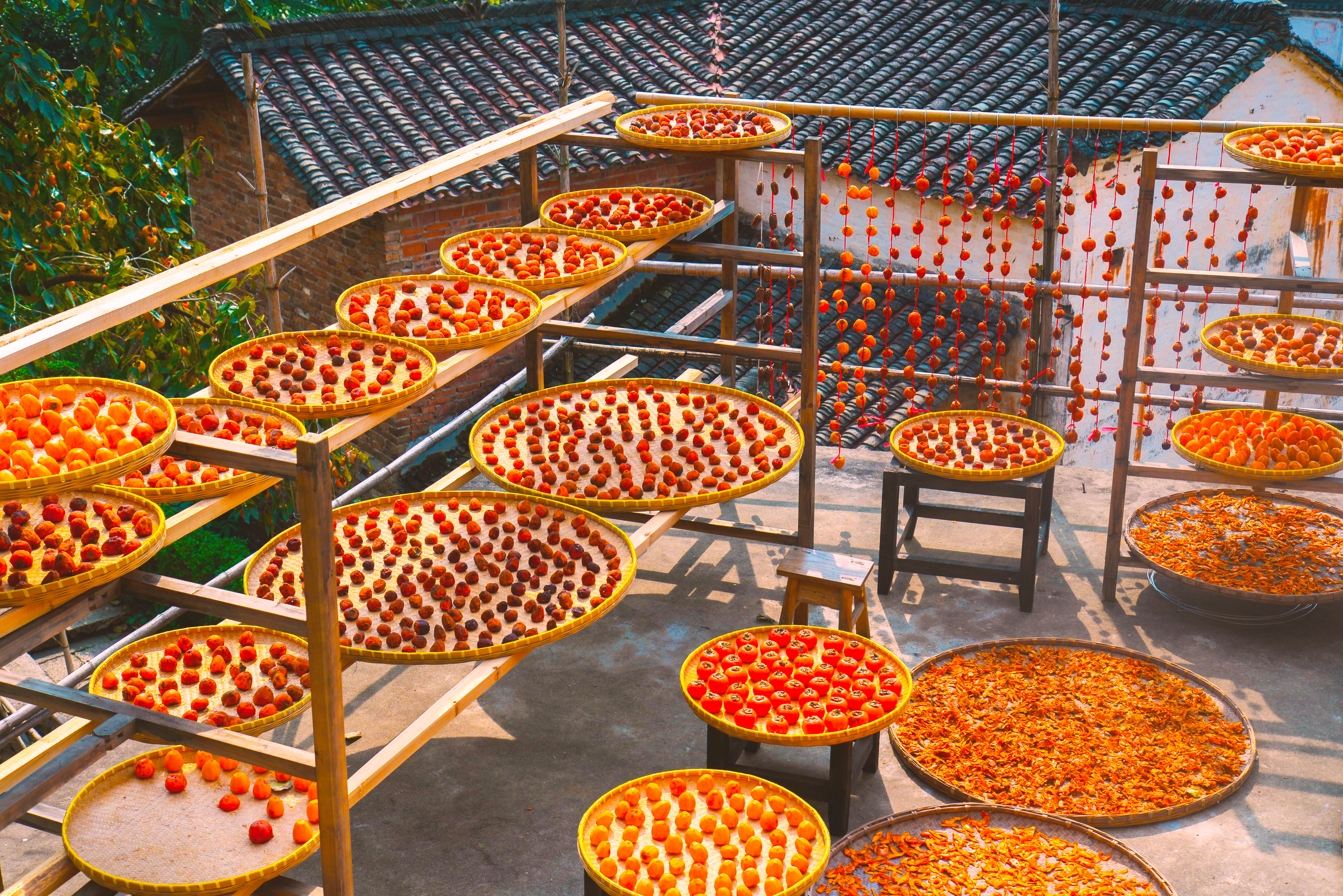 婺源篁岭晒秋古镇忆江南庭院,篁岭最美古村晒秋