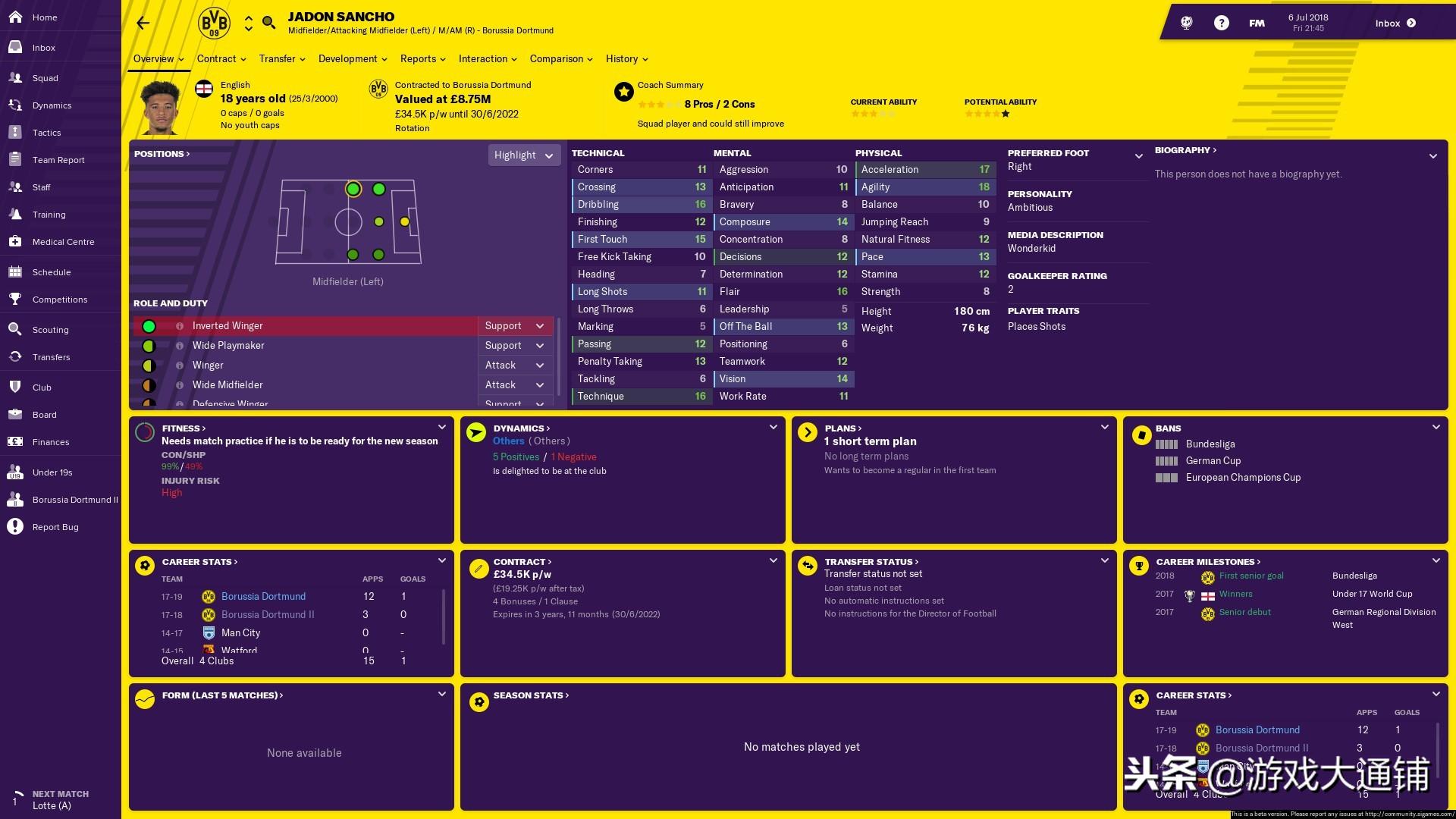 fm2019最强攻略,fm2019所有位置排名