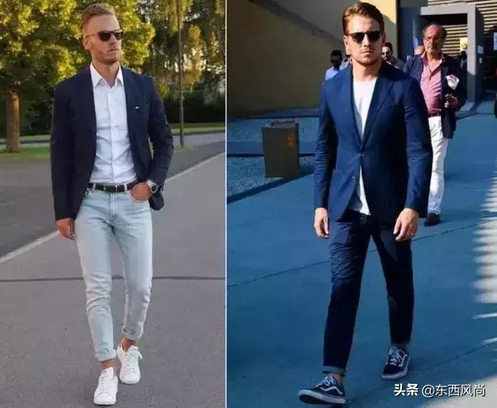 比较时尚比较酷的西装穿搭法,男装穿搭博主型男西装