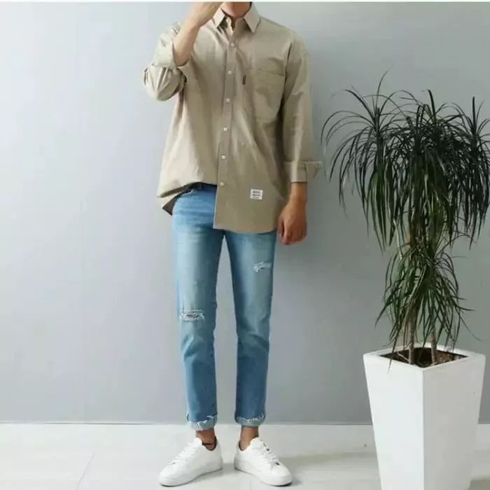 韩系成熟穿搭男款潮流高级感,韩系休闲穿搭男