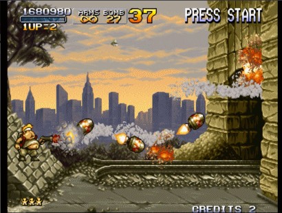 街机合金弹头boss大全,合金弹头2双人同屏恐怖彩蛋