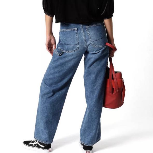 夏季高腰阔腿牛仔裤穿搭女,高腰牛仔裤女阔腿梨形身材