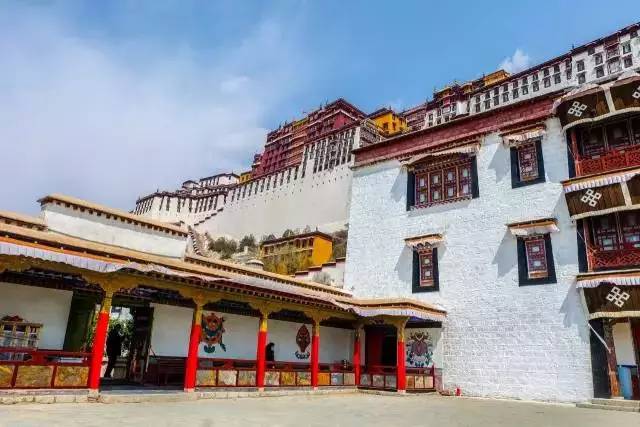 藏族布达拉宫集市,布达拉宫藏族朝拜圣地