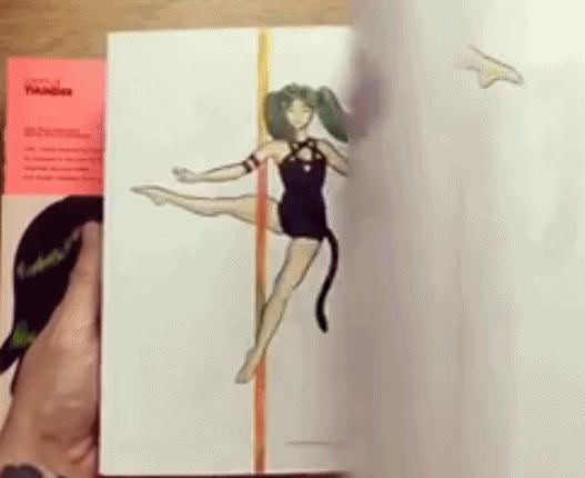 不务正业、跳钢管舞的她靠画羞羞画撩到46万粉丝,画作撩性格酷