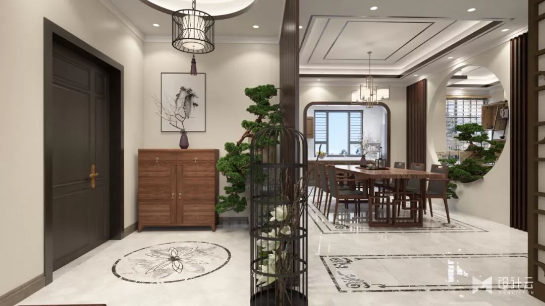 简一大理石水刀拼花铺贴效果,地砖水刀拼花平面铺贴图