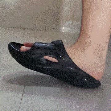 咕咚软弹运动拖鞋,舒适运动吸汗防臭透气久站不累