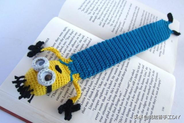 搞怪章鱼手工编织帽子,创意小动物书签编织法