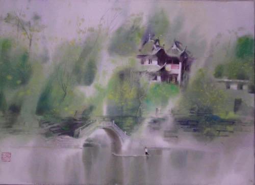 宁波著名水彩画家孙宁,孙宁水彩100幅欣赏