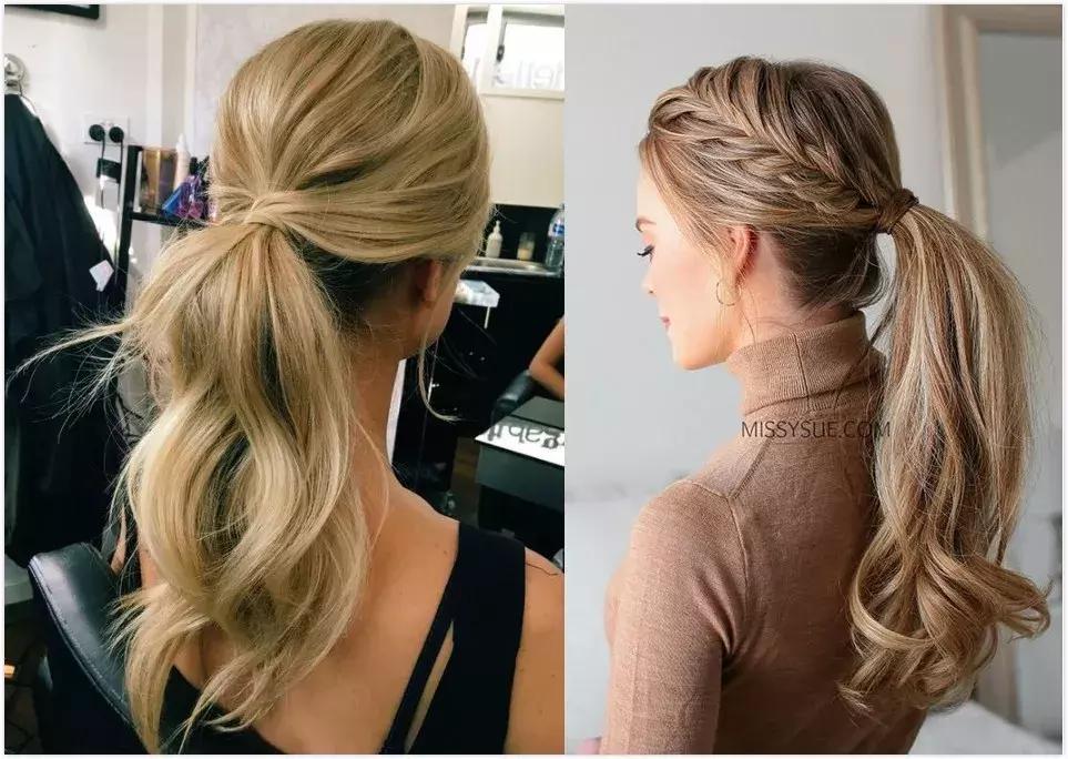 50岁洋气马尾扎法,清纯高马尾怎么扎