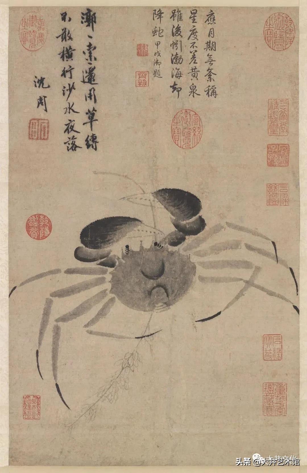 大井鉴赏|秋风起，蟹脚肥——画家笔下的蟹