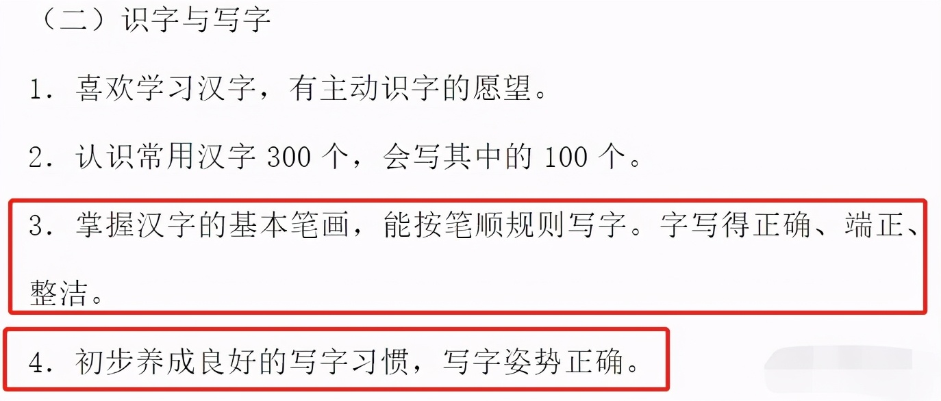 小学一年级写字要求做到哪几点,一年级小朋友写字要达到什么标准