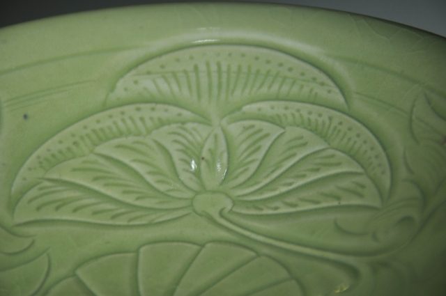 耀州窑刻花斗笠盏,耀州窑斗笠盏剔花和刻花的区别