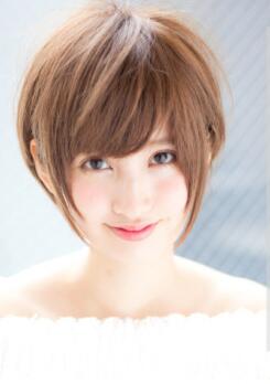 2021年大圆脸短发减龄发型图片,40-50岁圆脸洋气发型女士短发