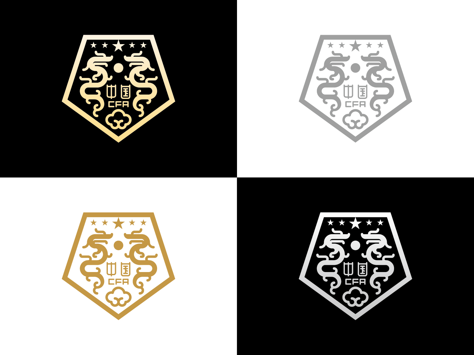 中国足球国家队队徽logo演变史,足球队徽霸气logo