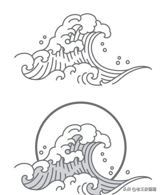 ai传统水波纹纹样,ps水波纹传统纹样制作