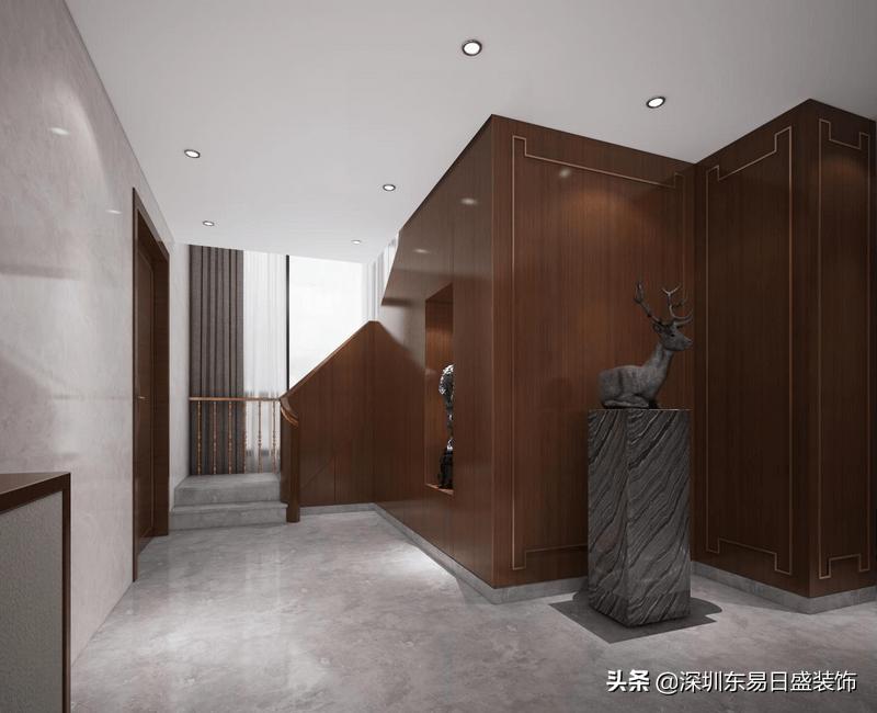 龙园220平装修效果图,龙园中式装修